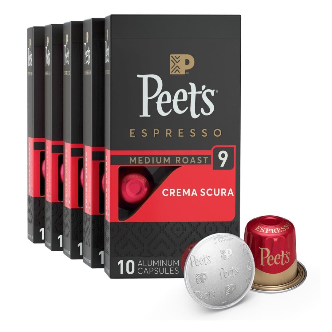 Peet's Coffee Espresso Capsules (5 x 10 capsules)