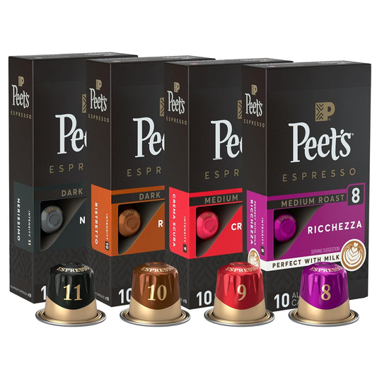 Peet's Coffee Espresso Capsules Variety Pack (4 x 10 capsules)