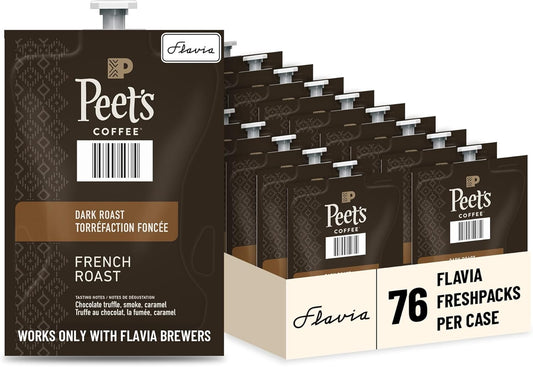 Flavia Peet’s Coffee French Roast Freshpacks (Case of 76)